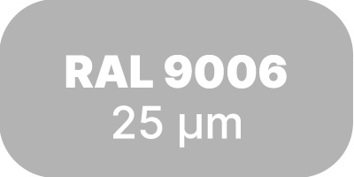egyedi mobilgarázs rendelhető RAL 9006 színben